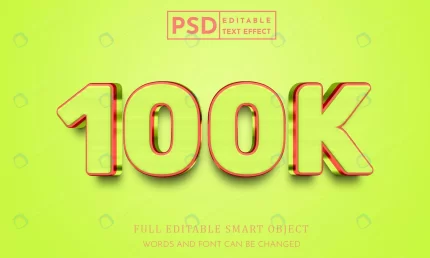 100k 3d text style effect psd premium template rnd834 frp31138999 - title:graphic home - اورچین فایل - format: - sku: - keywords: p_id:353984