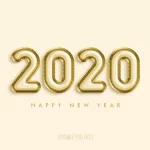 - 2020 happy new year with golden balloons 1 - Home