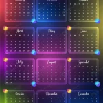 2023 calendar with glass morphism colorful backgro rnd796 frp31268817 1 - title:Home - اورچین فایل - format: - sku: - keywords:وکتور,موکاپ,افکت متنی,پروژه افترافکت p_id:63922