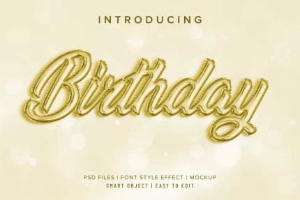 3d birthday baloon font style effect mockup 1 - title:graphic home - اورچین فایل - format: - sku: - keywords: p_id:353984
