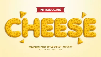 3d cheese font style text effect - title:graphic home - اورچین فایل - format: - sku: - keywords: p_id:353984