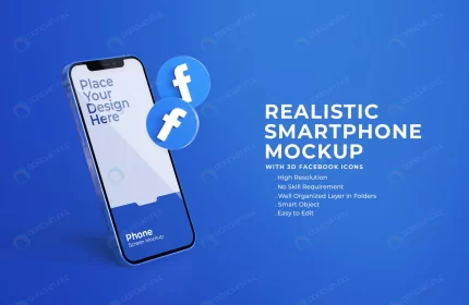 3d facebook icons with mobile screen mockup rnd923 frp12516598 - title:graphic home - اورچین فایل - format: - sku: - keywords: p_id:353984