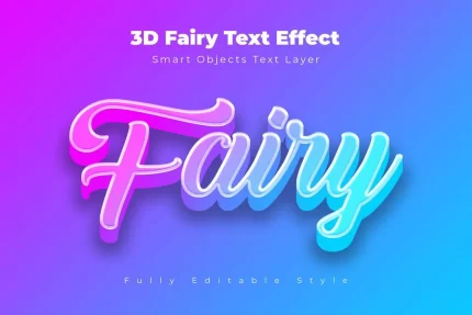 3d fairy text effect - title:graphic home - اورچین فایل - format: - sku: - keywords: p_id:353984