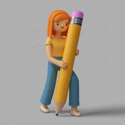 3d female character holding pencil crc5c9de075 size40.86mb - title:graphic home - اورچین فایل - format: - sku: - keywords: p_id:353984