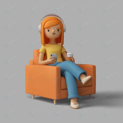 3d female character sitting chair with headphones crc6a7b0a13 size67.34mb - title:graphic home - اورچین فایل - format: - sku: - keywords: p_id:353984