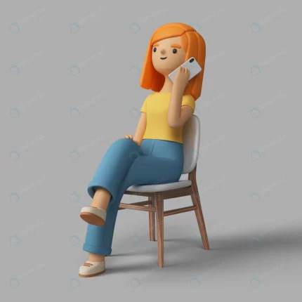3d female character speaking smartphone crc2b04e058 size49.36mb - title:graphic home - اورچین فایل - format: - sku: - keywords: p_id:353984