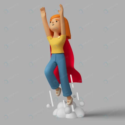 3d female character with superhero cape launching crc99ea486f size36.80mb - title:graphic home - اورچین فایل - format: - sku: - keywords: p_id:353984