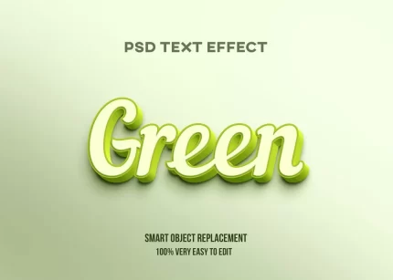 3d green bright text effect - title:graphic home - اورچین فایل - format: - sku: - keywords: p_id:353984