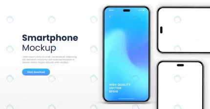 3d high quality smartphone mockup with different a rnd108 frp30849343 - title:graphic home - اورچین فایل - format: - sku: - keywords: p_id:353984