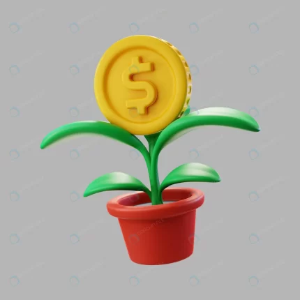 3d houseplant pot with dollar coin crcf349df33 size7.75mb - title:graphic home - اورچین فایل - format: - sku: - keywords: p_id:353984