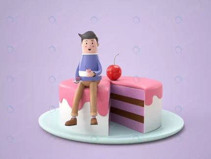 3d illustration character young man sitting cake crc10efbfce size119.73mb 1 - title:graphic home - اورچین فایل - format: - sku: - keywords: p_id:353984