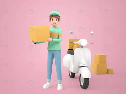 3d illustration delivery man with boxes motorcycl crc0b367141 size119.09mb 1 - title:graphic home - اورچین فایل - format: - sku: - keywords: p_id:353984