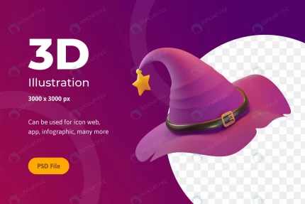 3d illustration halloween witch hat with star web crccea60f9b size13.45mb 1 1 - title:graphic home - اورچین فایل - format: - sku: - keywords: p_id:353984