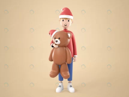 3d illustration lovely boy character red santa co crc41db7949 size101.41mb - title:graphic home - اورچین فایل - format: - sku: - keywords: p_id:353984