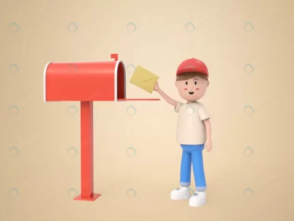 3d male cartoon character delivering letter postb crc911da800 size99.65mb 1 - title:graphic home - اورچین فایل - format: - sku: - keywords: p_id:353984