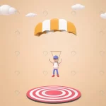 - 3d male cartoon character parachuting target crc6a2345f7 size101.93mb - Home