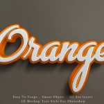 3d mockup orange text style effect - title:Home - اورچین فایل - format: - sku: - keywords:وکتور,موکاپ,افکت متنی,پروژه افترافکت p_id:63922