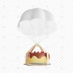 3d parachute with birthday cake chocolate glaze i crc2d380549 size15.17mb 1 - title:Home - اورچین فایل - format: - sku: - keywords:وکتور,موکاپ,افکت متنی,پروژه افترافکت p_id:63922