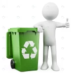 3d person showing green bin recycling crc8fa5742f size2.14mb 4000x4000 - title:Home - اورچین فایل - format: - sku: - keywords:وکتور,موکاپ,افکت متنی,پروژه افترافکت p_id:63922