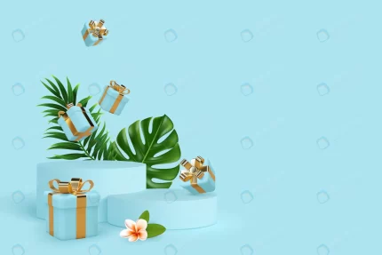 3d podium scene with falling gift boxes tropical crccc19d7ec size9.04mb - title:graphic home - اورچین فایل - format: - sku: - keywords: p_id:353984