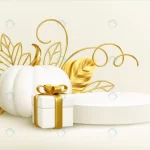 3d realistic white gold pumpkin with golden leave crc99b5df51 size2.44mb - title:Home - اورچین فایل - format: - sku: - keywords:وکتور,موکاپ,افکت متنی,پروژه افترافکت p_id:63922