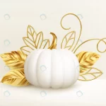 3d realistic white golden pumpkin with golden lea crc6cc6a1d6 size2.85mb - title:Home - اورچین فایل - format: - sku: - keywords:وکتور,موکاپ,افکت متنی,پروژه افترافکت p_id:63922