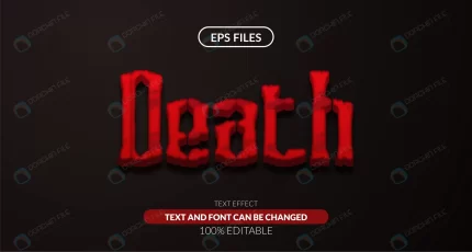 3d red decorative death editable text effect eps crce2332264 size3.82mb - title:graphic home - اورچین فایل - format: - sku: - keywords: p_id:353984