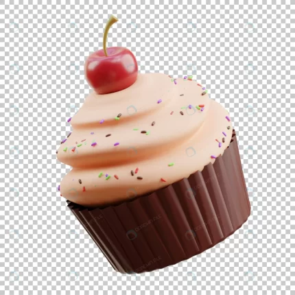 3d render illustration cupcakes with cherry premi crc646a8561 size8.59mb - title:graphic home - اورچین فایل - format: - sku: - keywords: p_id:353984