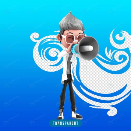 3d rendering doctor character with megaphone crc7077ab05 size11.25mb - title:graphic home - اورچین فایل - format: - sku: - keywords: p_id:353984
