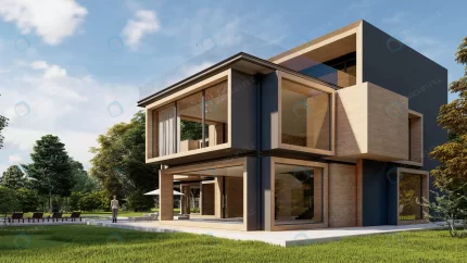 3d rendering large modern contemporary house wood crccda9df45 size24.23mb 7680x4320 - title:graphic home - اورچین فایل - format: - sku: - keywords: p_id:353984