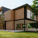3d rendering large modern contemporary house wood crccf84e8e3 size34.01mb 7680x4320 - title:Home - اورچین فایل - format: - sku: - keywords:وکتور,موکاپ,افکت متنی,پروژه افترافکت p_id:63922