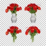 - 3d rendering rose flower red set elements crc1bb1b923 size41.18mb - Home