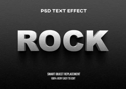 3d rock text effect - title:graphic home - اورچین فایل - format: - sku: - keywords: p_id:353984