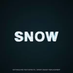 3d snow editable text effect 1 - title:Home - اورچین فایل - format: - sku: - keywords:وکتور,موکاپ,افکت متنی,پروژه افترافکت p_id:63922