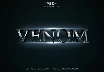 3d venom effects editable text - title:graphic home - اورچین فایل - format: - sku: - keywords: p_id:353984