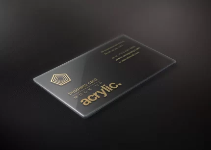 - Acrillic Business Card MockUp - کارت ویزیت چیست؟