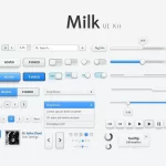 Milk UI Kit PIXEDEN - title:Home - اورچین فایل - format: - sku: - keywords:وکتور,موکاپ,افکت متنی,پروژه افترافکت p_id:63922