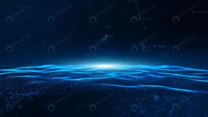 abstract blue digital particles wave digital data rnd290 frp5311007 - title:graphic home - اورچین فایل - format: - sku: - keywords: p_id:353984