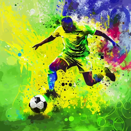 abstract brazil soccer player with ball rnd373 frp34594595 - title:graphic home - اورچین فایل - format: - sku: - keywords: p_id:353984