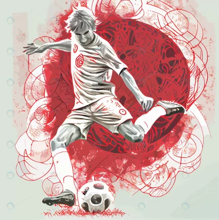 abstract england soccer player kicking ball rnd853 frp34594506 - title:graphic home - اورچین فایل - format: - sku: - keywords: p_id:353984