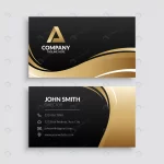 - abstract gold wave business card template crc56fc7ba9 size0.71mb - Home
