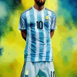 abstract illustration argentinian soccer player rnd100 frp34594485 - title:Home - اورچین فایل - format: - sku: - keywords:وکتور,موکاپ,افکت متنی,پروژه افترافکت p_id:63922