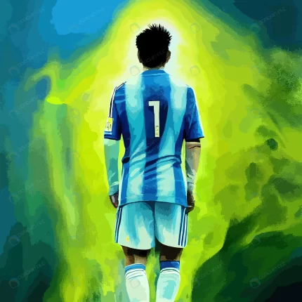 abstract illustration argentinian soccer player rnd791 frp34594494 - title:graphic home - اورچین فایل - format: - sku: - keywords: p_id:353984