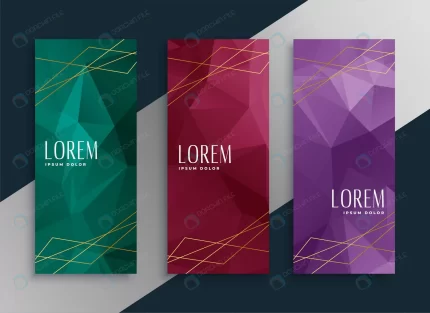 abstract low poly style premium banners set crcc1eef4db size1.91mb - title:graphic home - اورچین فایل - format: - sku: - keywords: p_id:353984