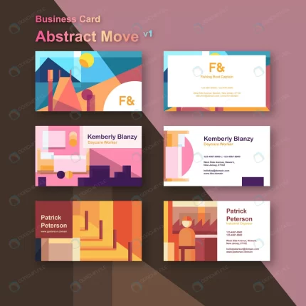 abstract move business cards template rnd904 frp6524814 - title:graphic home - اورچین فایل - format: - sku: - keywords: p_id:353984