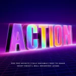 - action 3d text style effect - Home