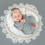 adorable newborn baby girl wearing wreath lying h crc9a122e10 size5.71mb 5357x3842 - title:Home - اورچین فایل - format: - sku: - keywords:وکتور,موکاپ,افکت متنی,پروژه افترافکت p_id:63922