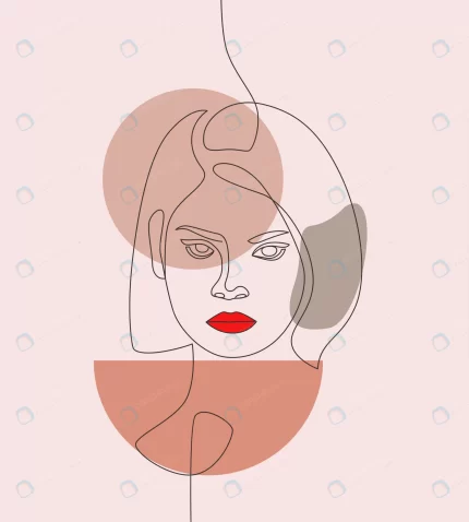 aesthetic woman face vector line art minimal line crc1f5655b3 size1.50mb - title:graphic home - اورچین فایل - format: - sku: - keywords: p_id:353984