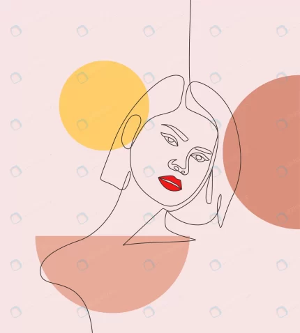 aesthetic woman face vector line art minimal line crcd563f036 size1.56mb - title:graphic home - اورچین فایل - format: - sku: - keywords: p_id:353984