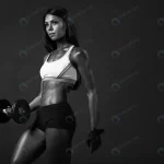african american girl fitness trainer with dumbbel rnd400 frp6568025 - title:Home - اورچین فایل - format: - sku: - keywords:وکتور,موکاپ,افکت متنی,پروژه افترافکت p_id:63922